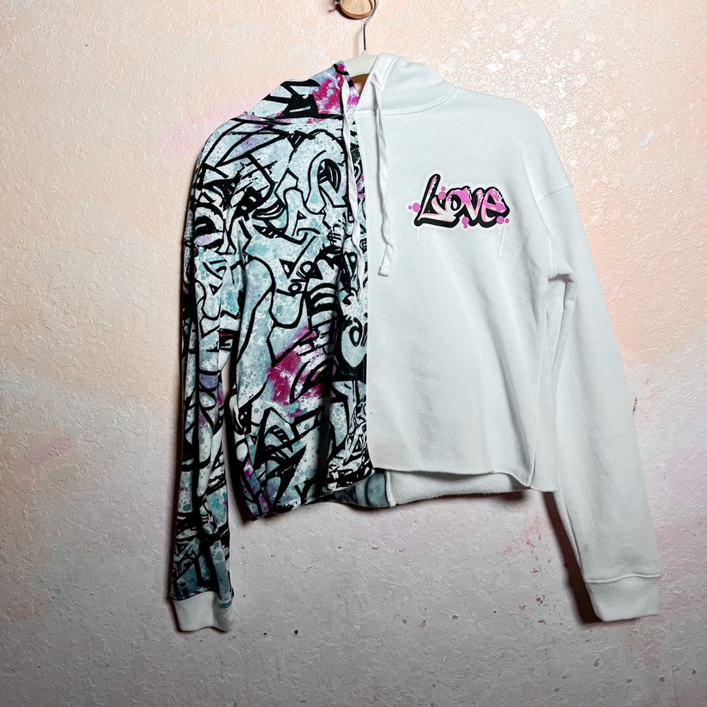 Graffiti Hoodie LOVE Never Worn or Tried on